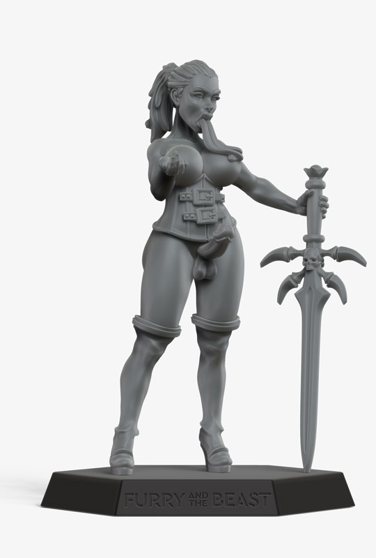 succubus nsfw custom miniature with tits and cock